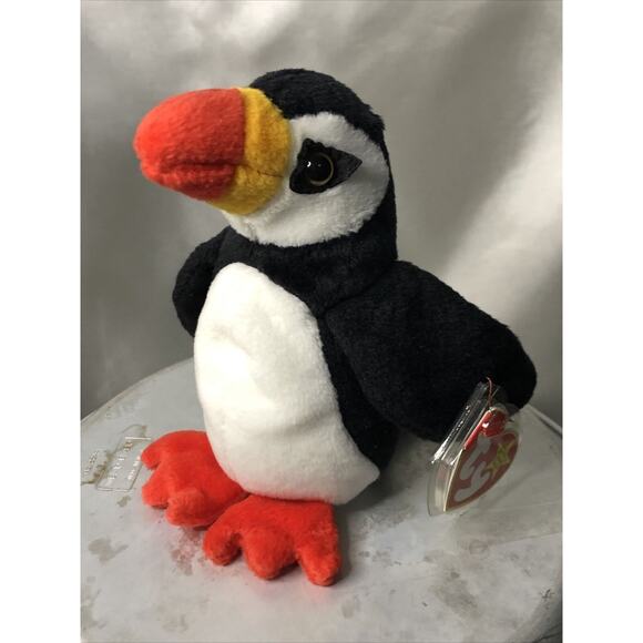 Ty Beanie Baby 'PUFFER' The Puffin 1997 New Tush & Plastic Enclosed Tag Retired - Picture 3 of 10